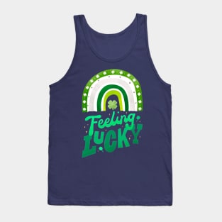 Feeling Lucky Rainbow desihn Tank Top